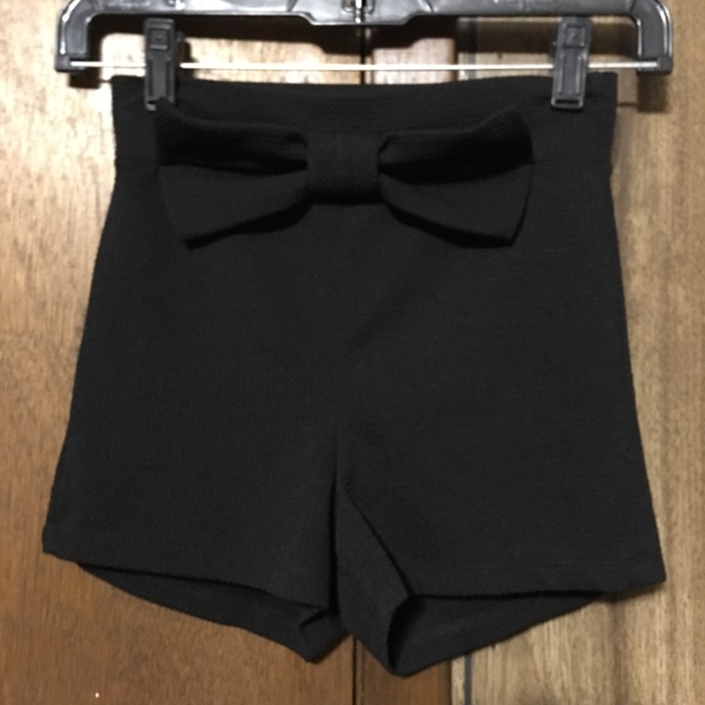Black high waisted shorts